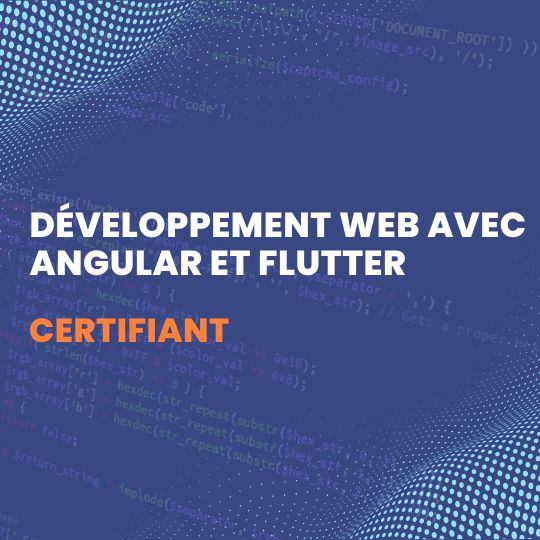 Formation Développement Web avec Angular et flutter