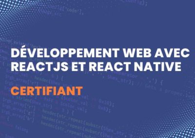 Formation Développement Web avec ReactJS et React Native